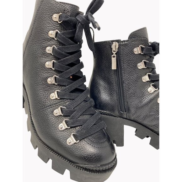 SCHUTZ Xayane Womens Size 5 Black High Ankle Booties 2.5 Inch Heel New - Picture 10 of 10